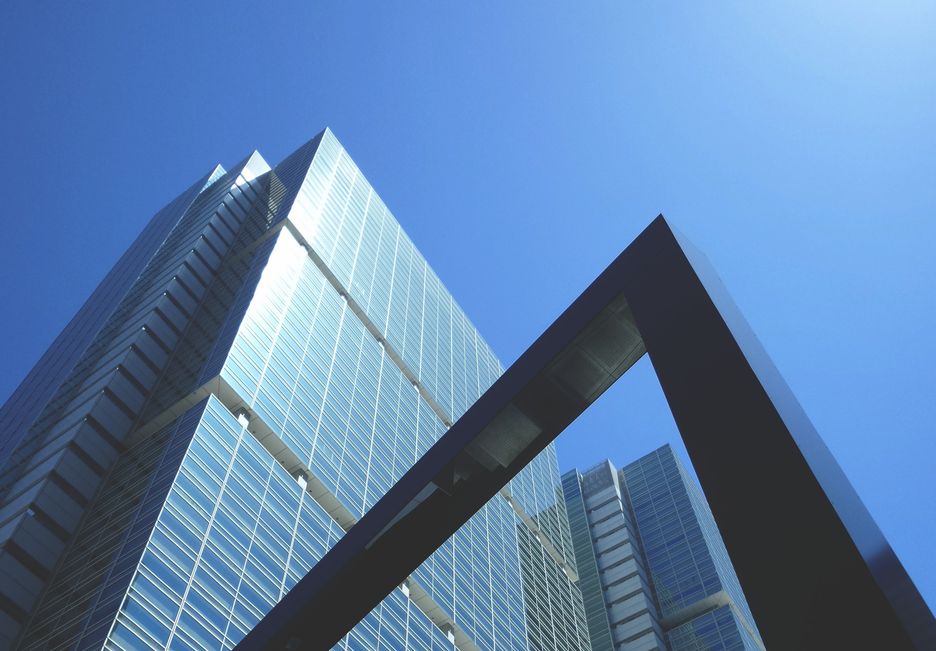An impressive tall structure with a backdrop of a serene blue sky. An impressive tall structure with a backdrop of a serene blue sky.